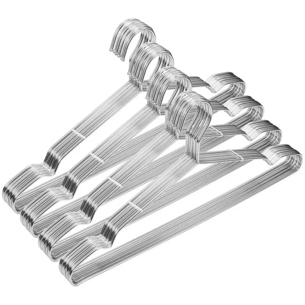 Hangers 100% stainless steel anti-slip anti-rust metal clothing hangers